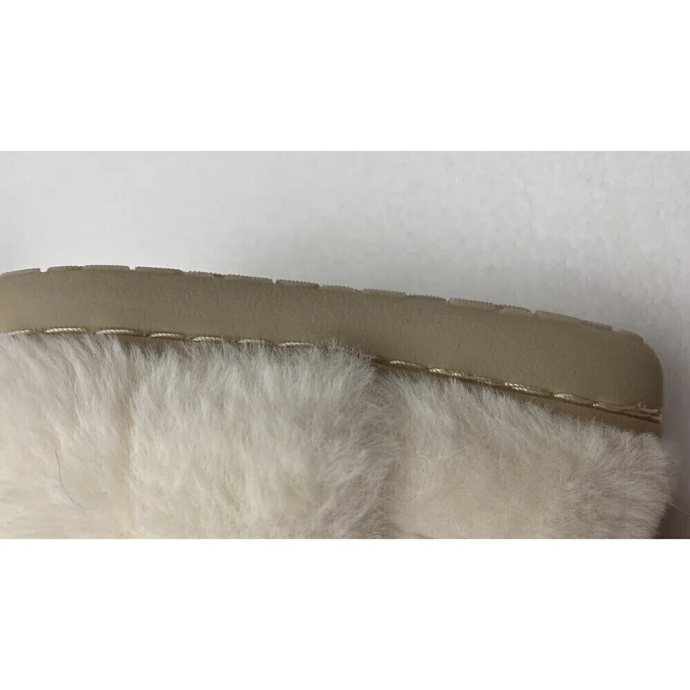 Toddler Size 2 Faux Fur Bunny Nonslip Cushion Insole Slippers Floral Easter